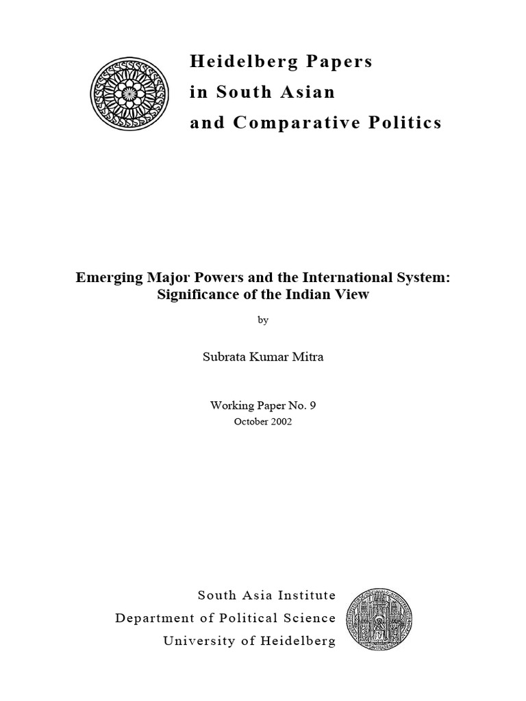 Emerging Major Powers and The International System | PDF | Jawaharlal Nehru