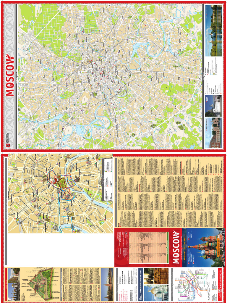 1 Moscow Tourist City Map Big | PDF