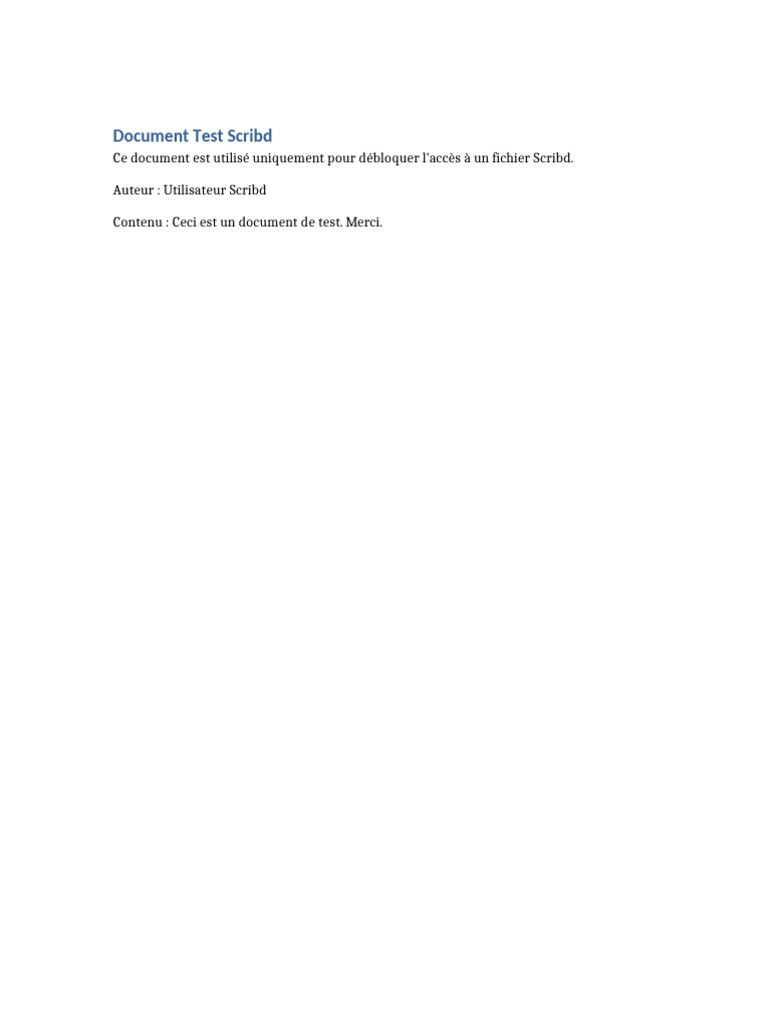 Document Test Scribd | PDF