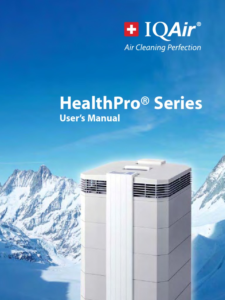 Iqair Healthpro User Manual PDF Air Pollution Ac Power Plugs And