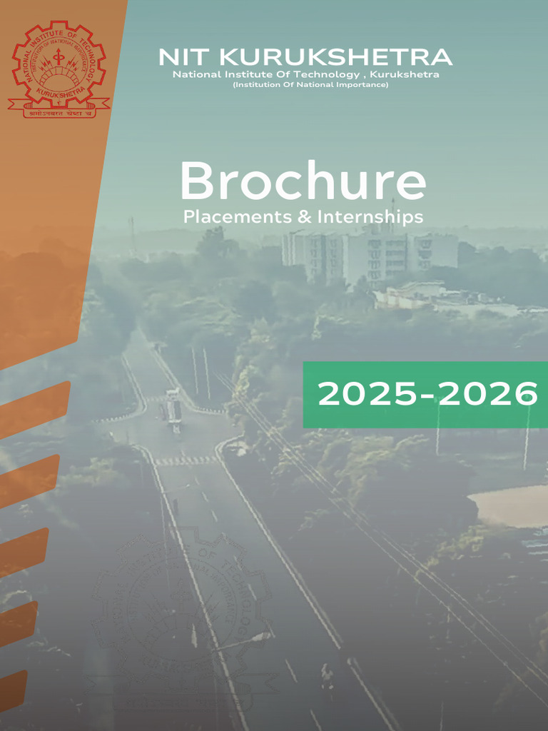 NIT Kurukshetra Placement Brochure 2025-2026 | PDF