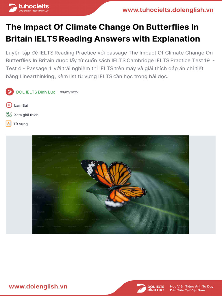 Climate Change Effects on UK Butterflies | PDF | Butterfly | Climate Change