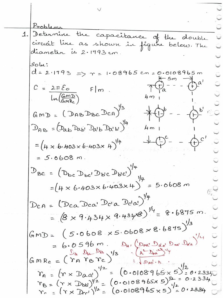EE3401 Transmission & Distribution Notes | PDF