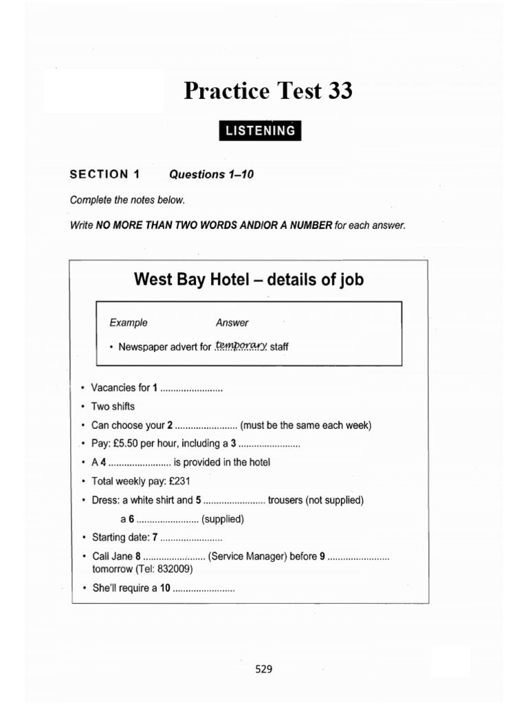 Practice Test 33 | PDF