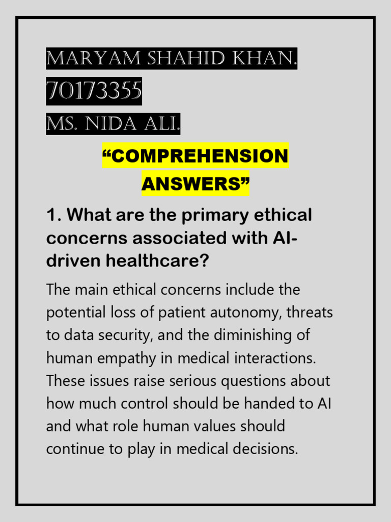 Ethical Challenges of AI in Healthcare | PDF | Artificial Intelligence ...