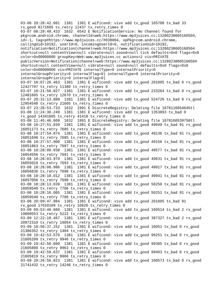 WiFi and Fingerprint Error Logs | PDF | Computer Engineering