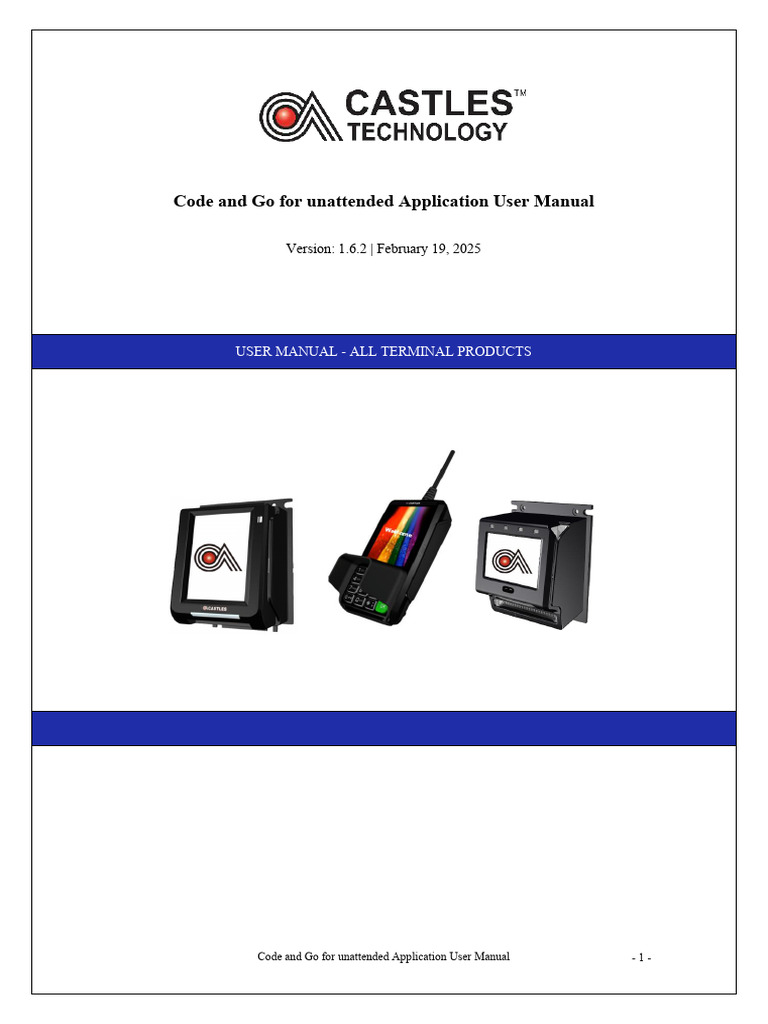 Code and Go For Unattended User Manual 1.6.2 | PDF | Emv | Parameter ...