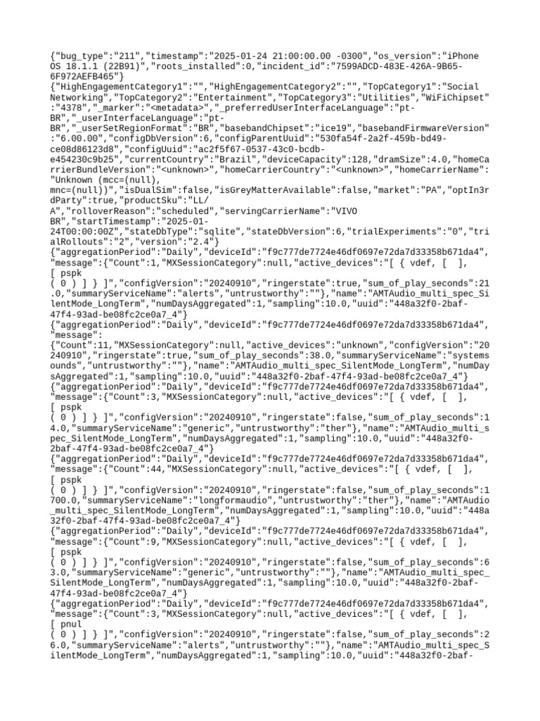 iPhone Audio and Activity Data Report | PDF | Rationing | Computer ...