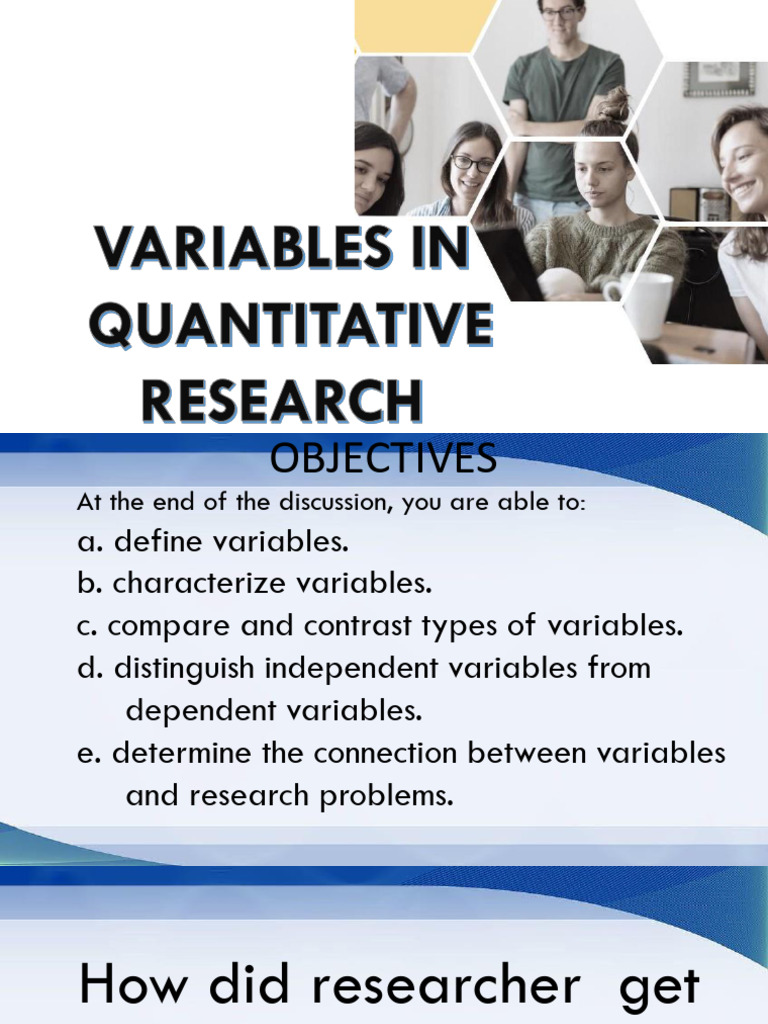 5 - Variables in Quantitative Research | PDF | Level Of Measurement ...
