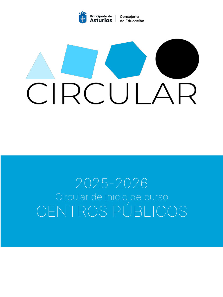 Circular Inicio Curso 2025-2026 Asturias | PDF | Maestros | Educación ...