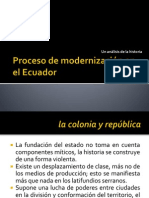 Proceso de Modernización en El Ecuador
