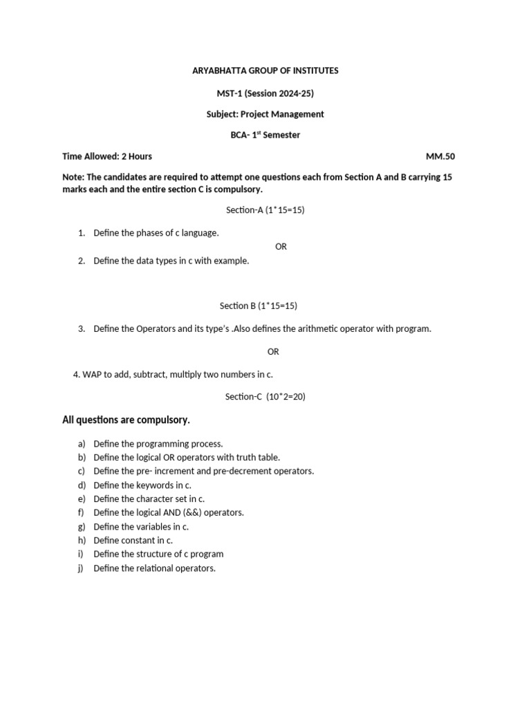 MBA 3rd Project Management | PDF