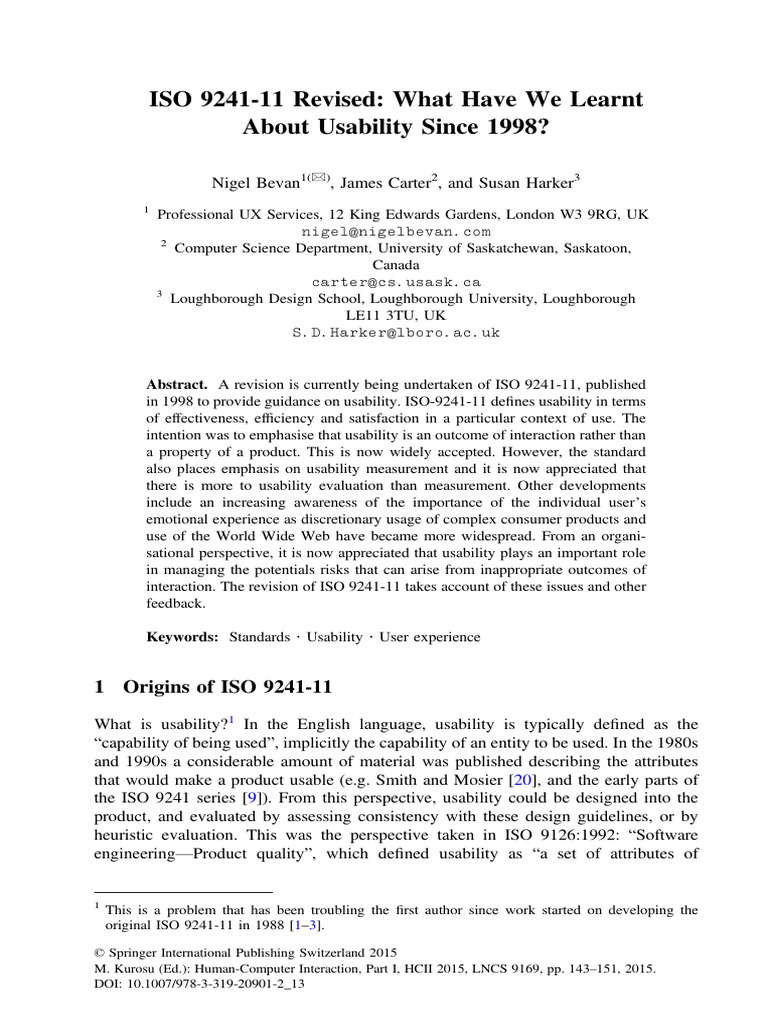 ISO 9241-11 Usability Revision Insights | PDF | Usability | User Experience
