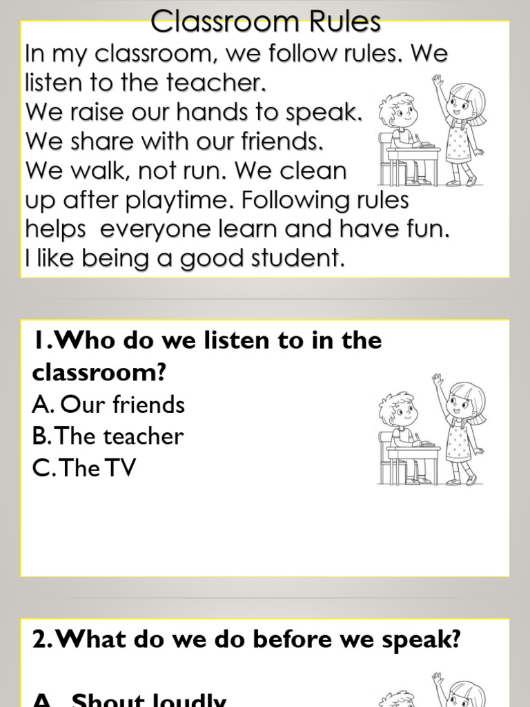 Essential Classroom Rules for Students | PDF
