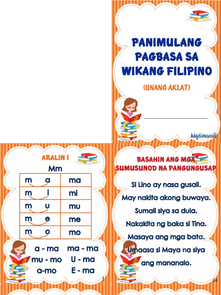 Panimulang Pagbasa Sa Filipino 1 | PDF