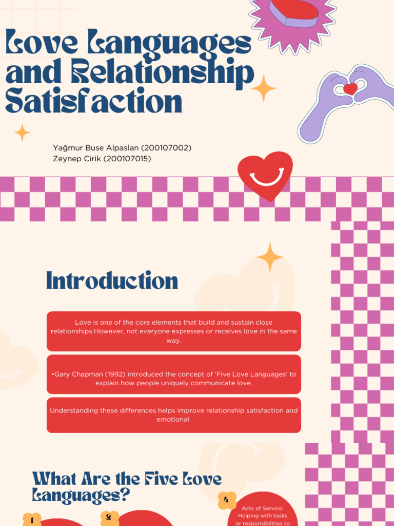 Understanding Love Languages for Relationships | PDF | Love | Intimate ...