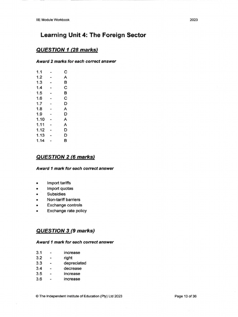 Economics Workbook Answers Lu 4 To Lu 6 | PDF | Gini Coefficient ...