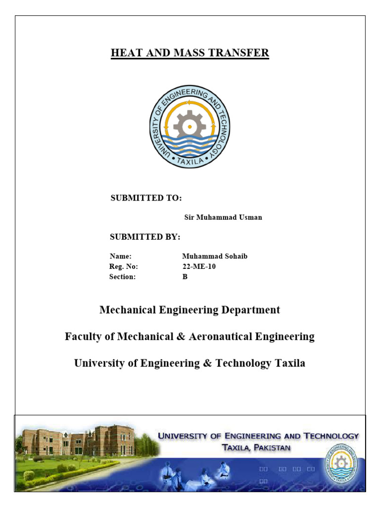 Assignment 1 HMT (22-ME-10) | PDF