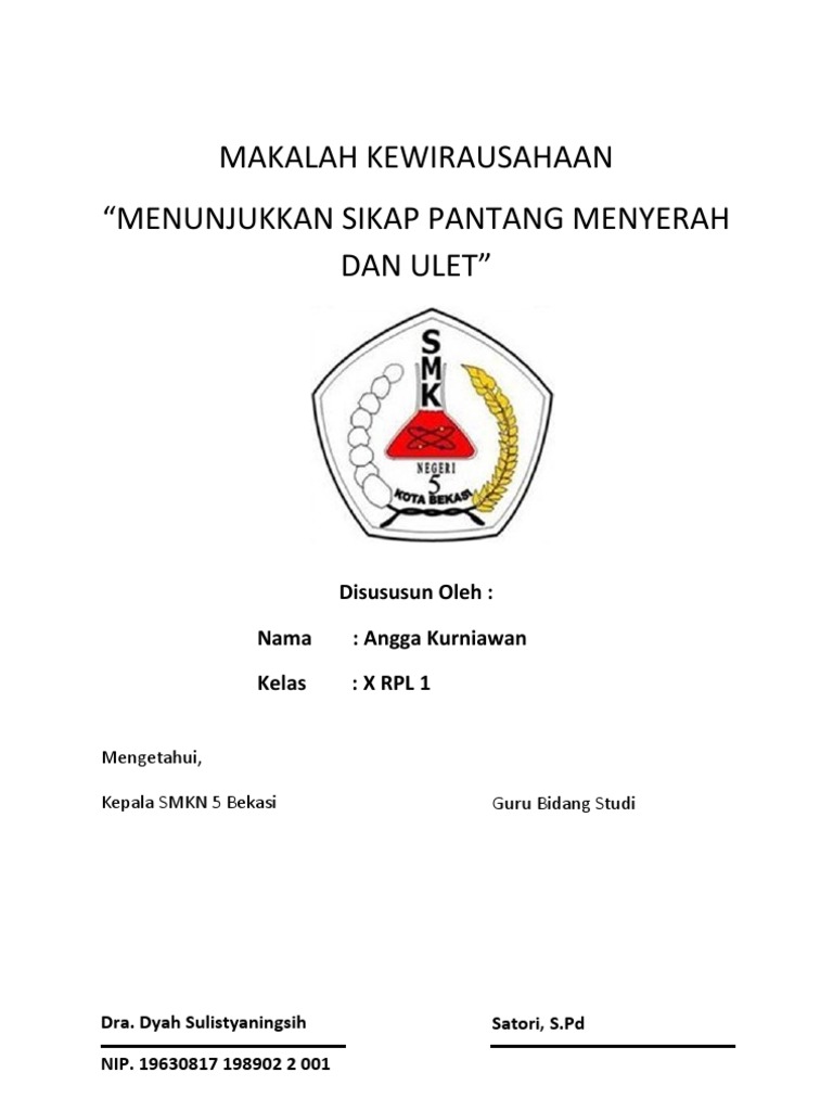 MAKALAH KEWIRAUSAHAAN