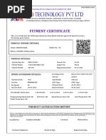 Speed Governor Fitment Certificate | PDF