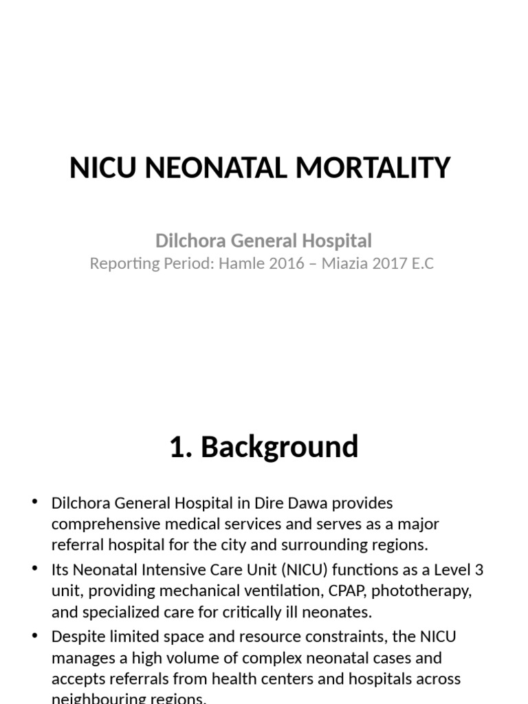 NICU Neonatal Mortality Report 2017 | PDF | Neonatal Intensive Care ...