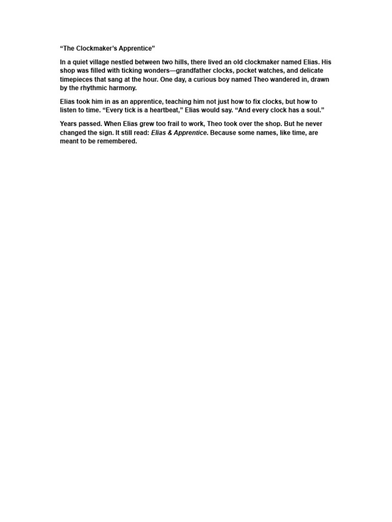 Clockmaker | PDF