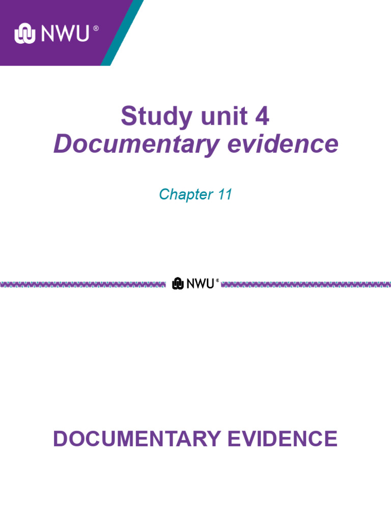 Understanding Documentary Evidence Rules | PDF