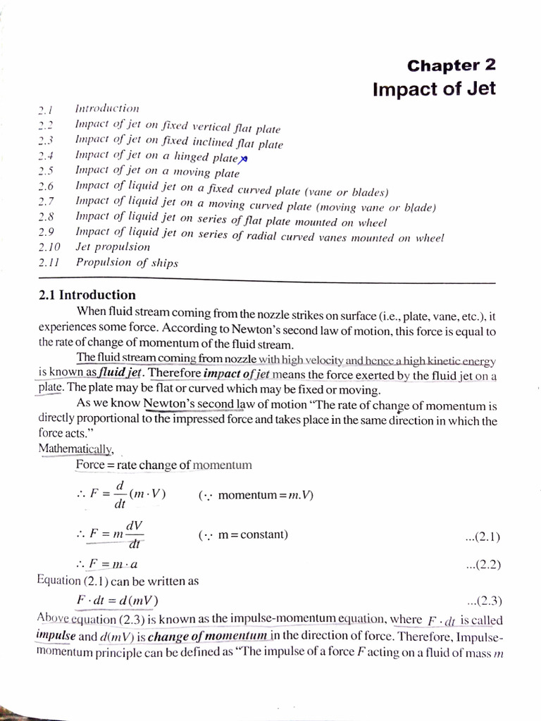 Impact of Jet on Various Plate Types | PDF | Momentum | Force