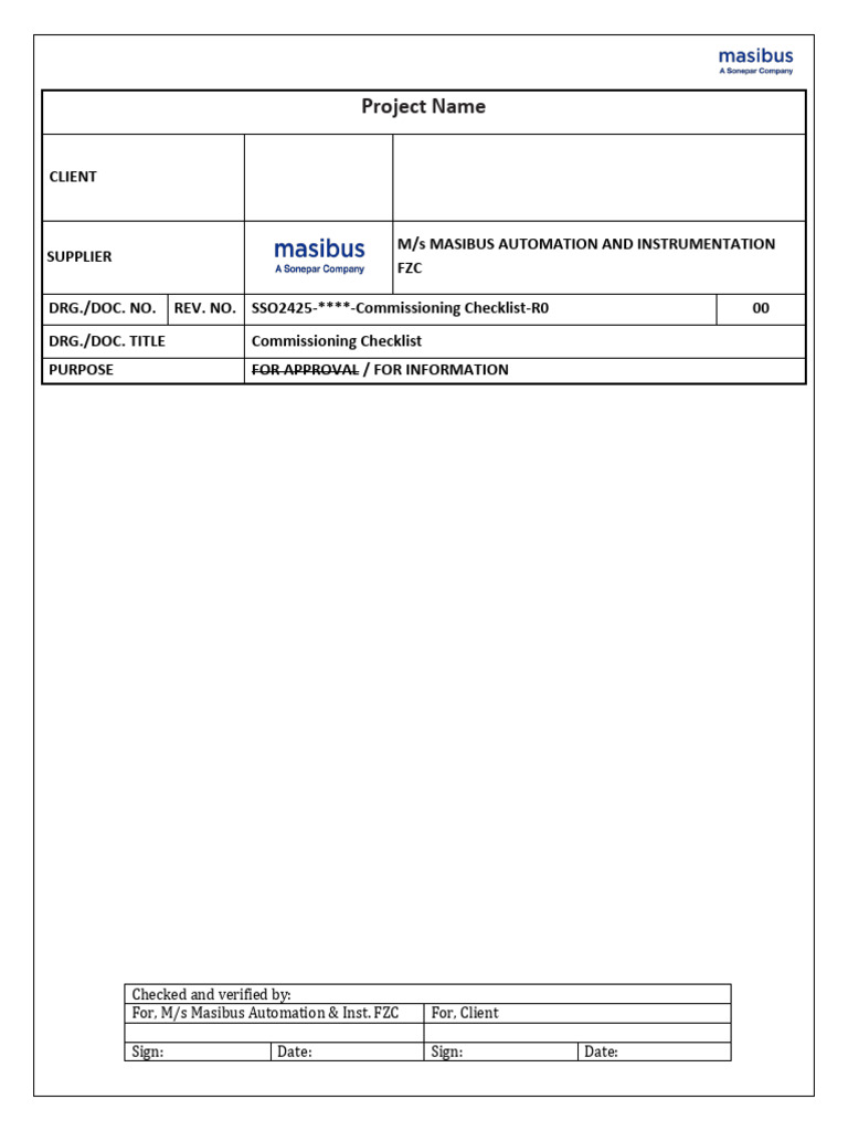 EMS Commissioning Checklist Overview | PDF | Computer Science | Computing
