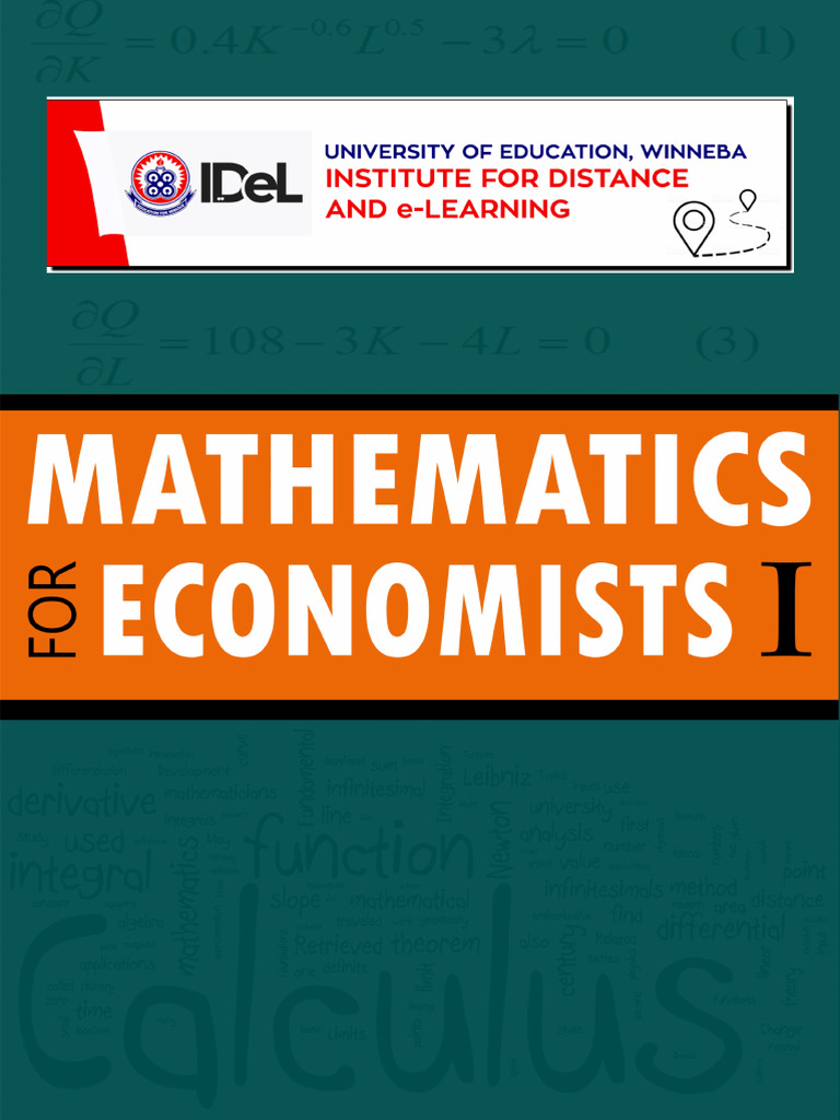 Mathematics for Economists Course Guide | PDF | Algebra | Multiplication