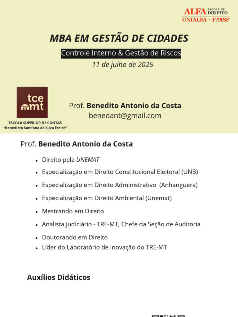 Controle Interno e Gestão de Riscos | PDF | Auditoria interna | Governança