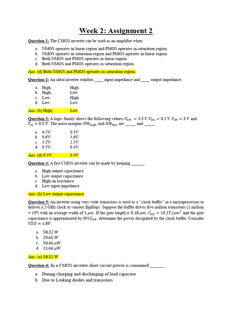 CMOS Inverter Design Assignment | PDF | Cmos | Mosfet