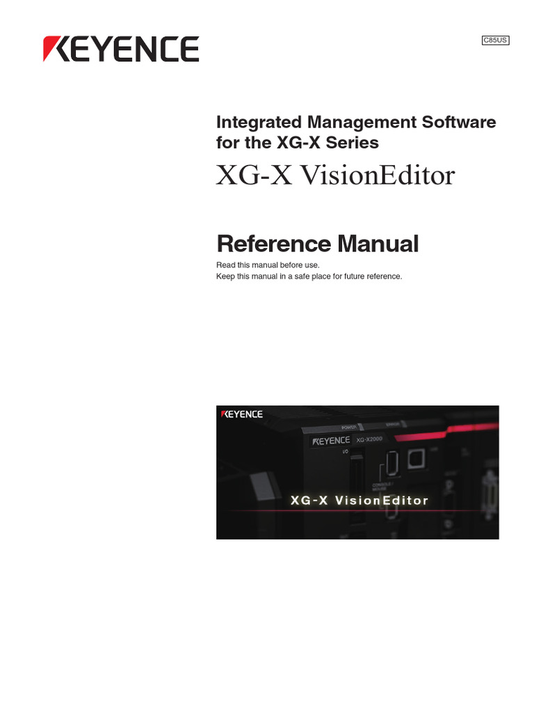 XG-X VisionEditor Reference Manual | PDF | License | Software