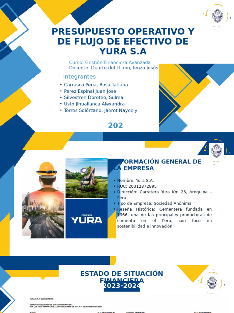Blue Yellow Modern Geometric Business Proposal Presentation | PDF ...