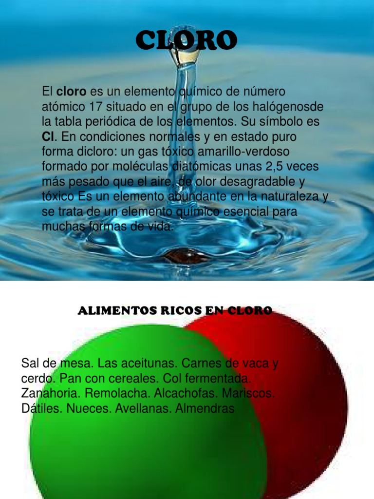 Presentacion Del Cloro