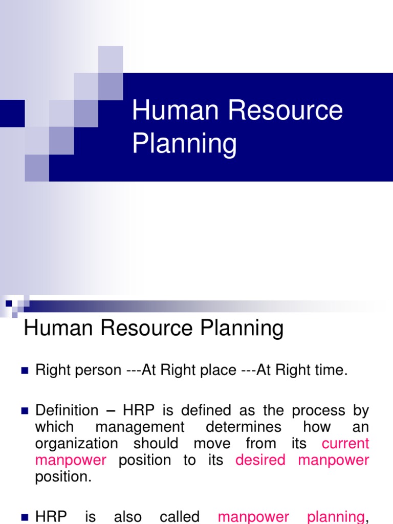 Human Resource Planning | PDF | Forecasting | Employment