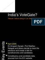 India's Votegate? "Results" Before Voting in Lok Sabha 2009