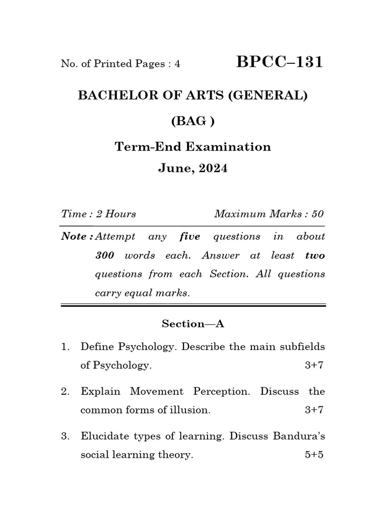 BPCC 1 | PDF