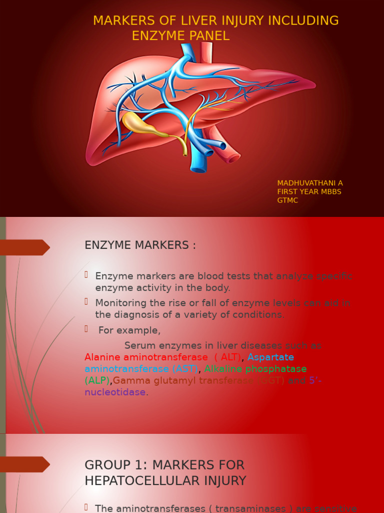 Liver Injury Enzyme Markers Explained | PDF | Alanine Transaminase ...
