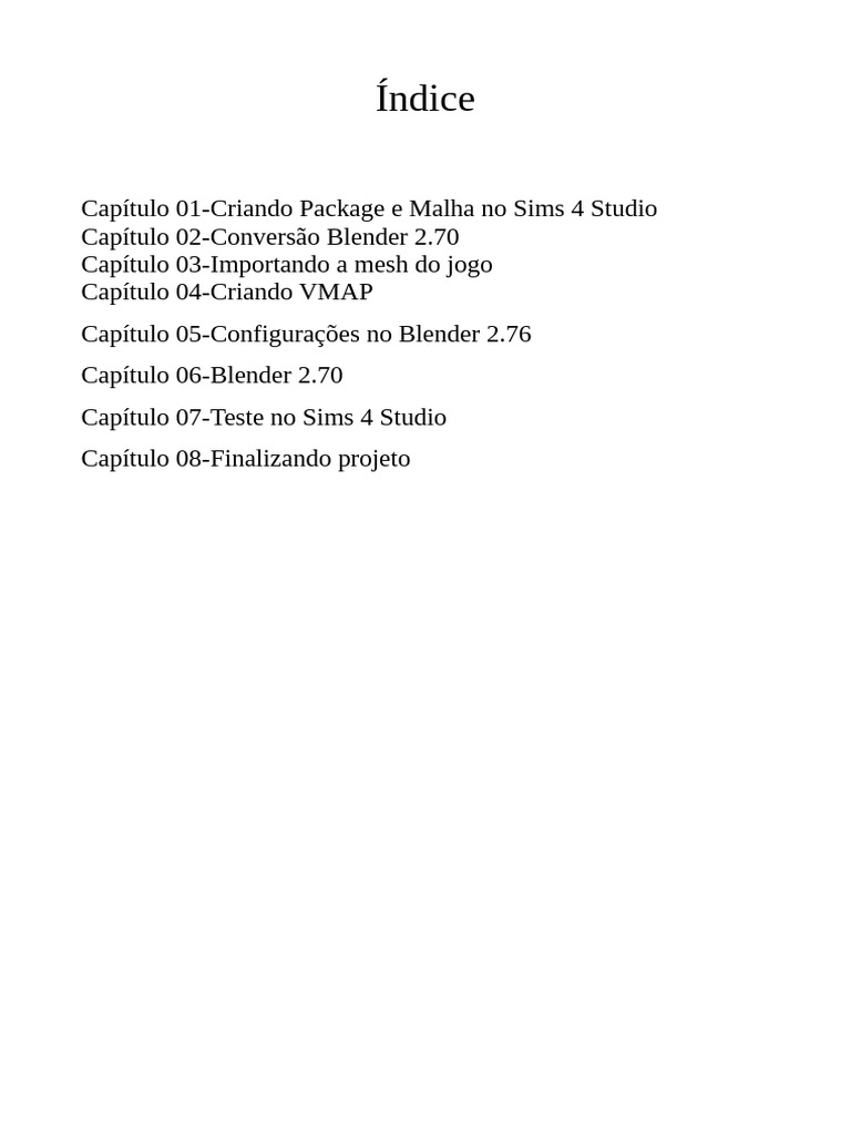 Guia Completo de Criação no Sims 4 | PDF | Blender (software) | Roupas