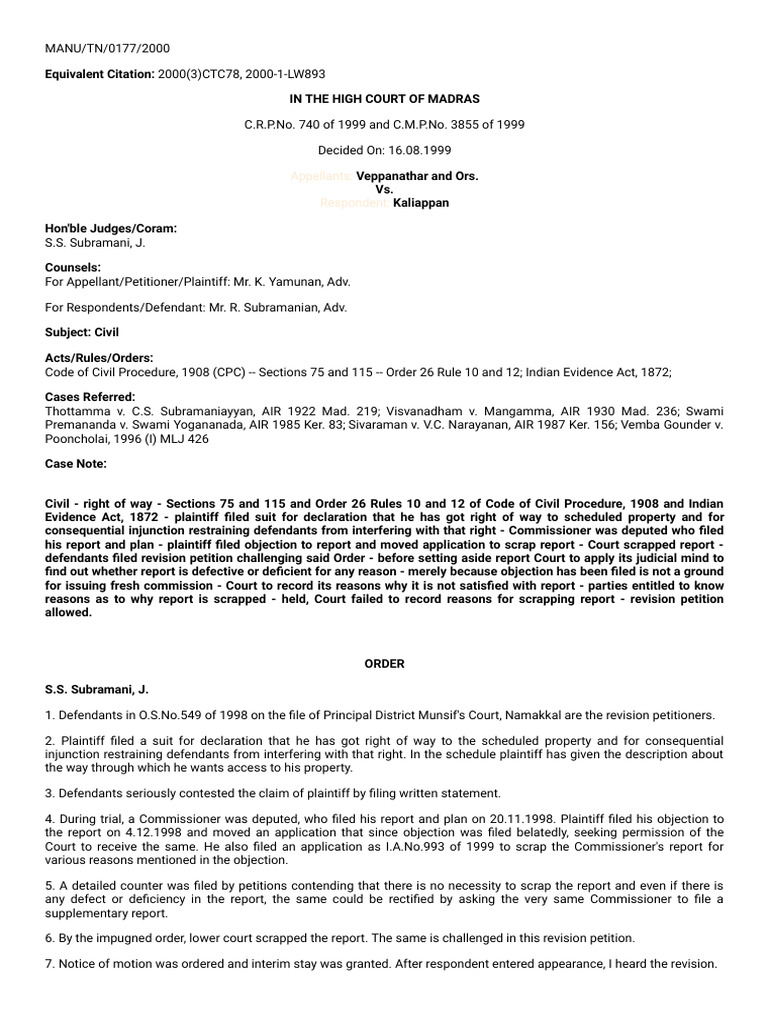 Court's Ruling on Commissioner's Report | PDF | Lawsuit | Inquiry