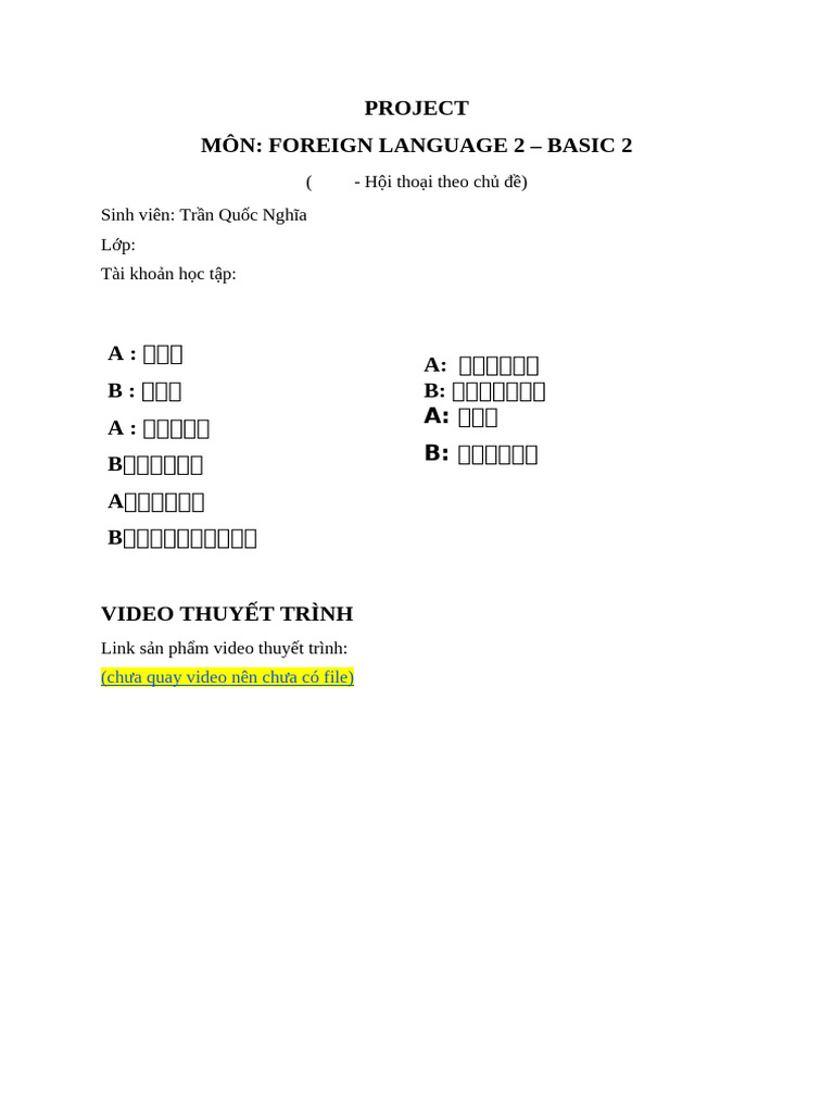 Foreign Langue - Basic 2 | PDF