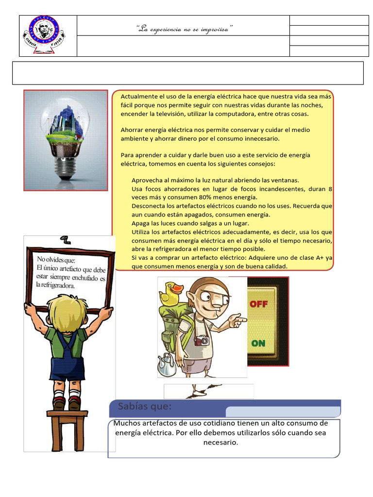 Material Ahorro de Energia 4,5 y 6 | PDF | Uso eficiente de energía