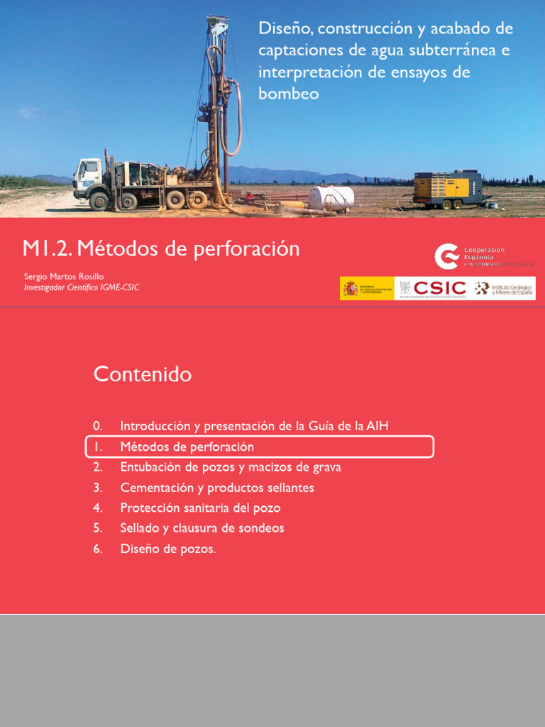 1.2 Perforación | PDF | Perforación | Agua subterránea