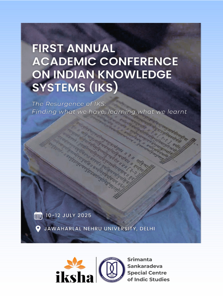 IKSHA Conference 2025: Advancing IKS | PDF | Knowledge | Hindu Philosophy