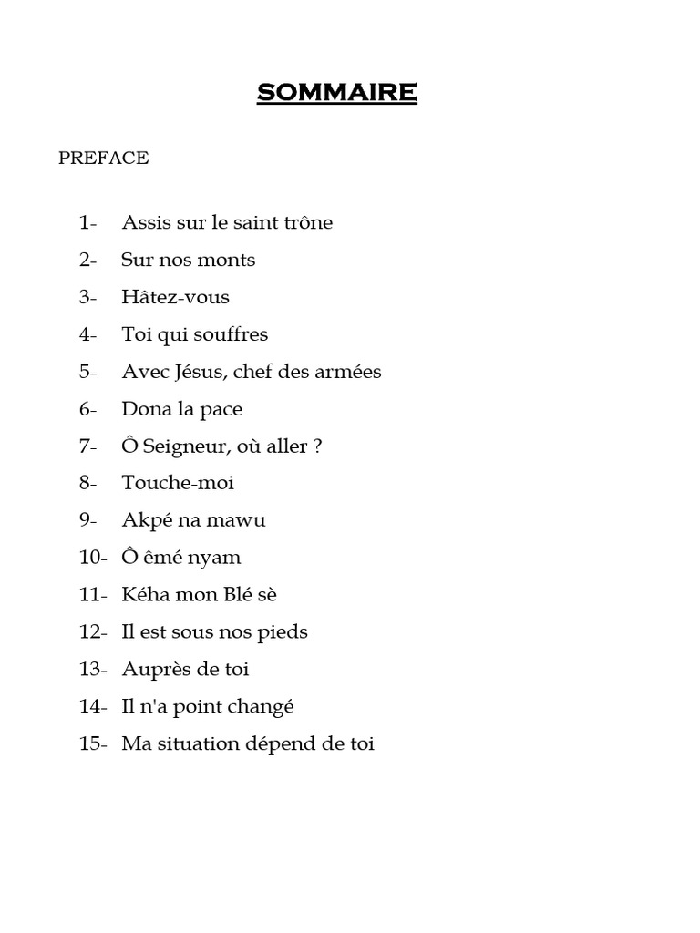Album de la Chorale Exode 2 | PDF | Doctrines et croyances religieuses ...