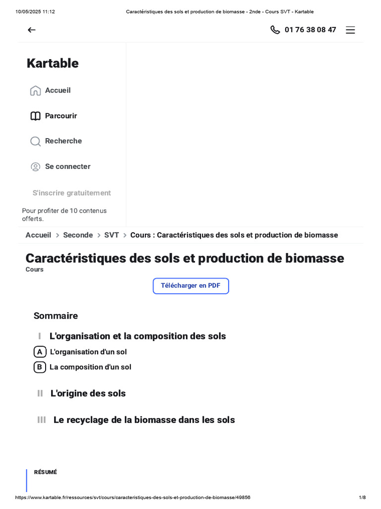 Sols et Biomasse en SVT 2nde | PDF | Sol (pédologie) | Réseau trophique