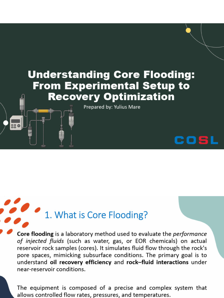 Core Flooding: Methods and Optimization | PDF | Enhanced Oil Recovery ...