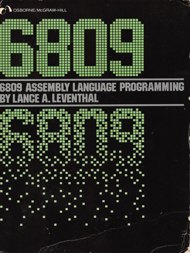 6809 Assembly Language Programming by Lance Leventhal | PDF