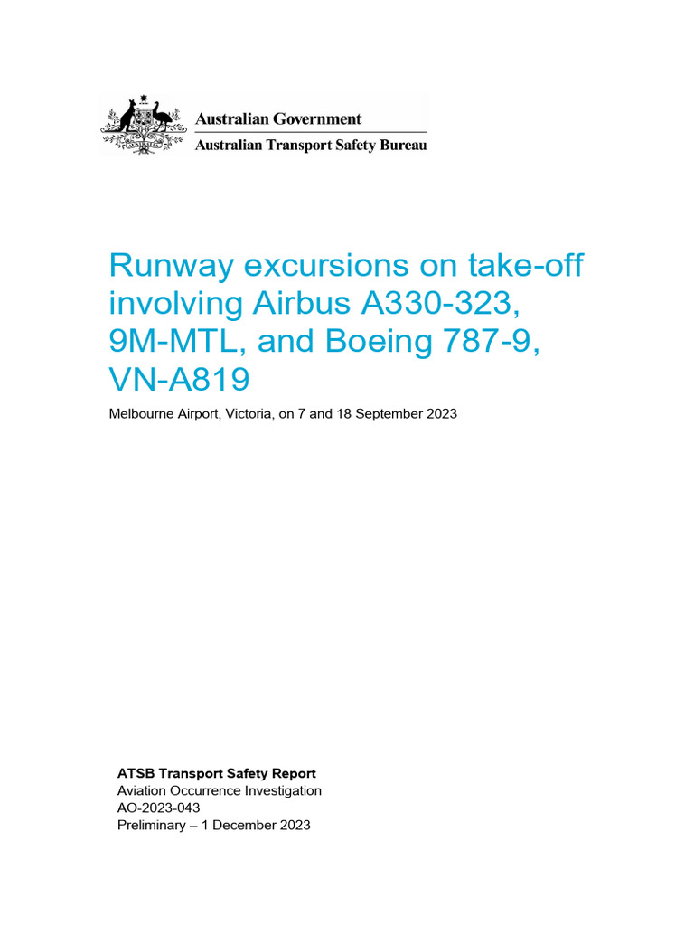 Runway Excursions at Melbourne Airport | PDF | Air Traffic Control | Runway